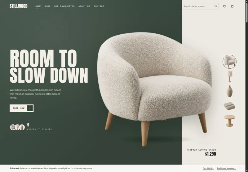 Stillwood homeware storefront